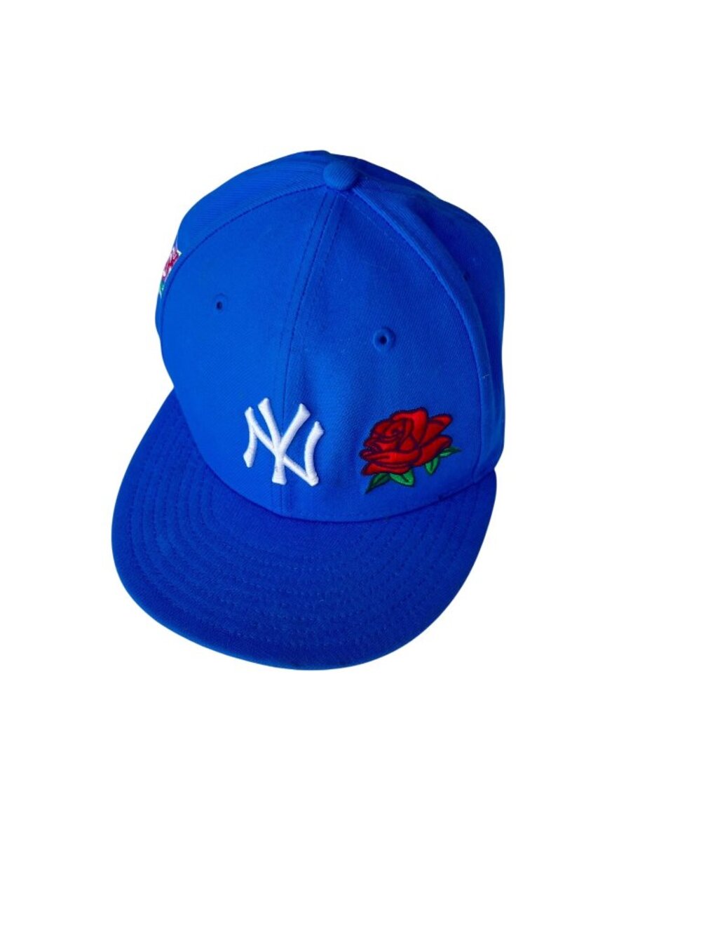 New Era Cooperstown Collection NY Yankees Snapback Hat Blue Rose & World Series